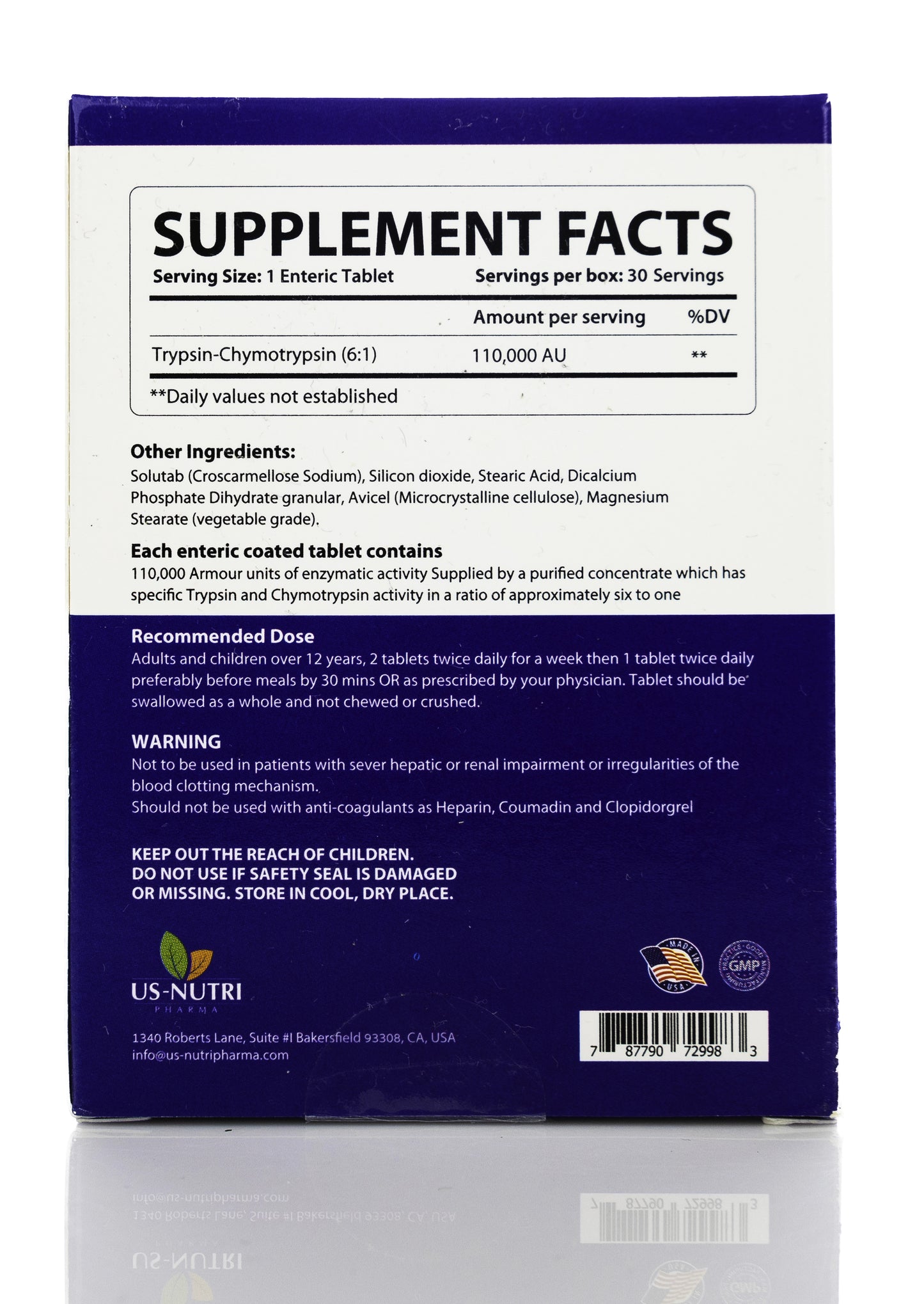 Us-Nutri Qzyme 30 Tablets