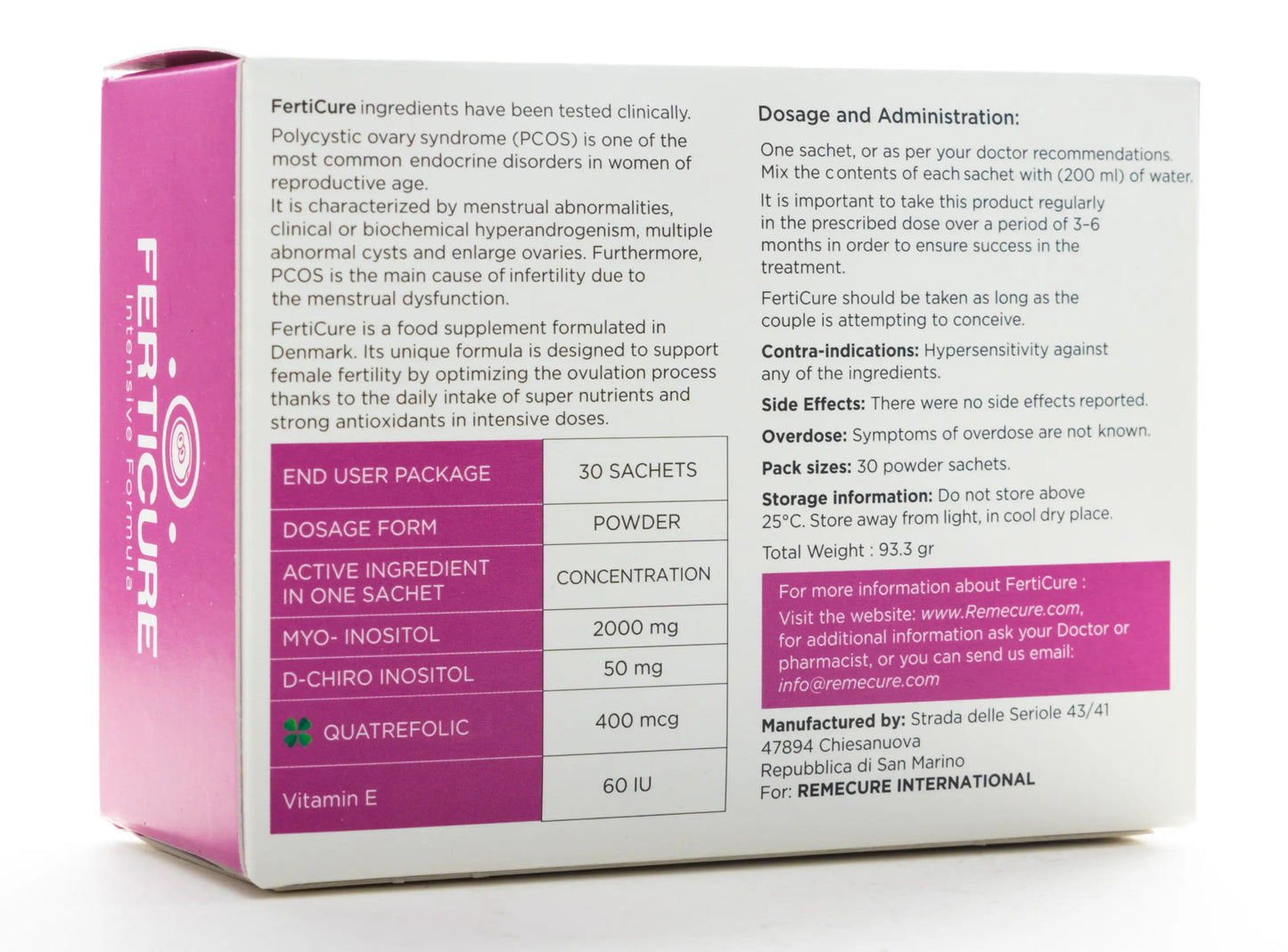 Ferticure Powder 30 Sachets