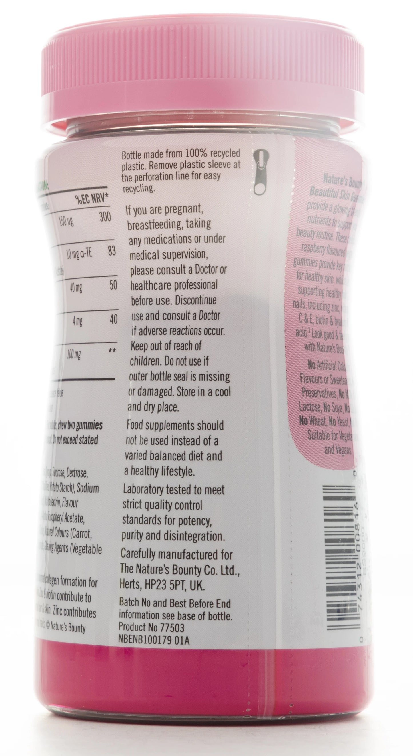 Nature's Bounty Beautiful Skin with Hyaluronic Acid 60 Gummies