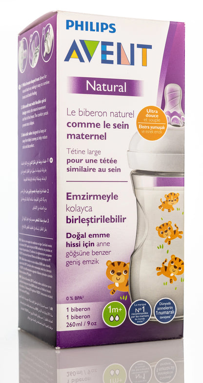 Avent [489] Natural Response Bottle [Tiger] 1M+ 260 ML