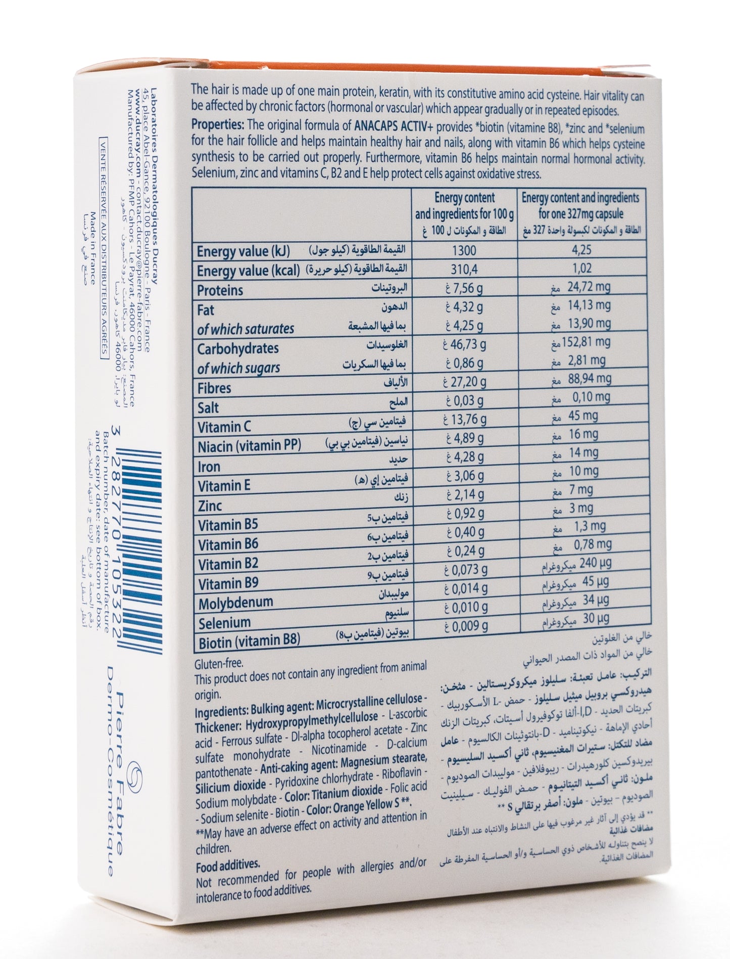 Ducray Anacaps Active+ 30 Capsules