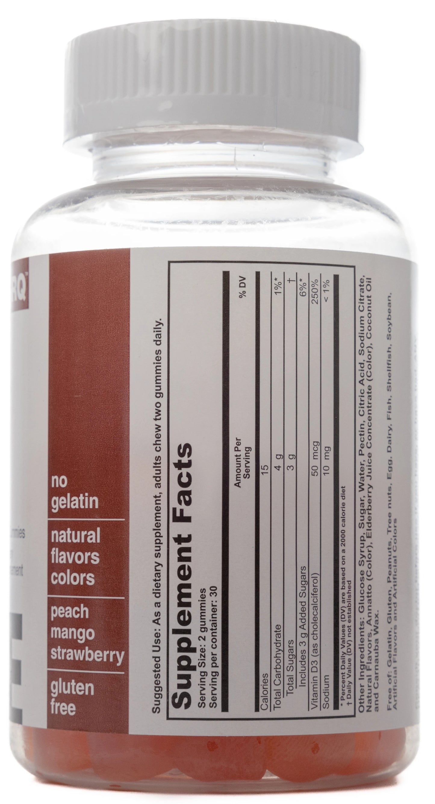 TRQ  Adult Gummy Vitamin-D3 60 Gummies