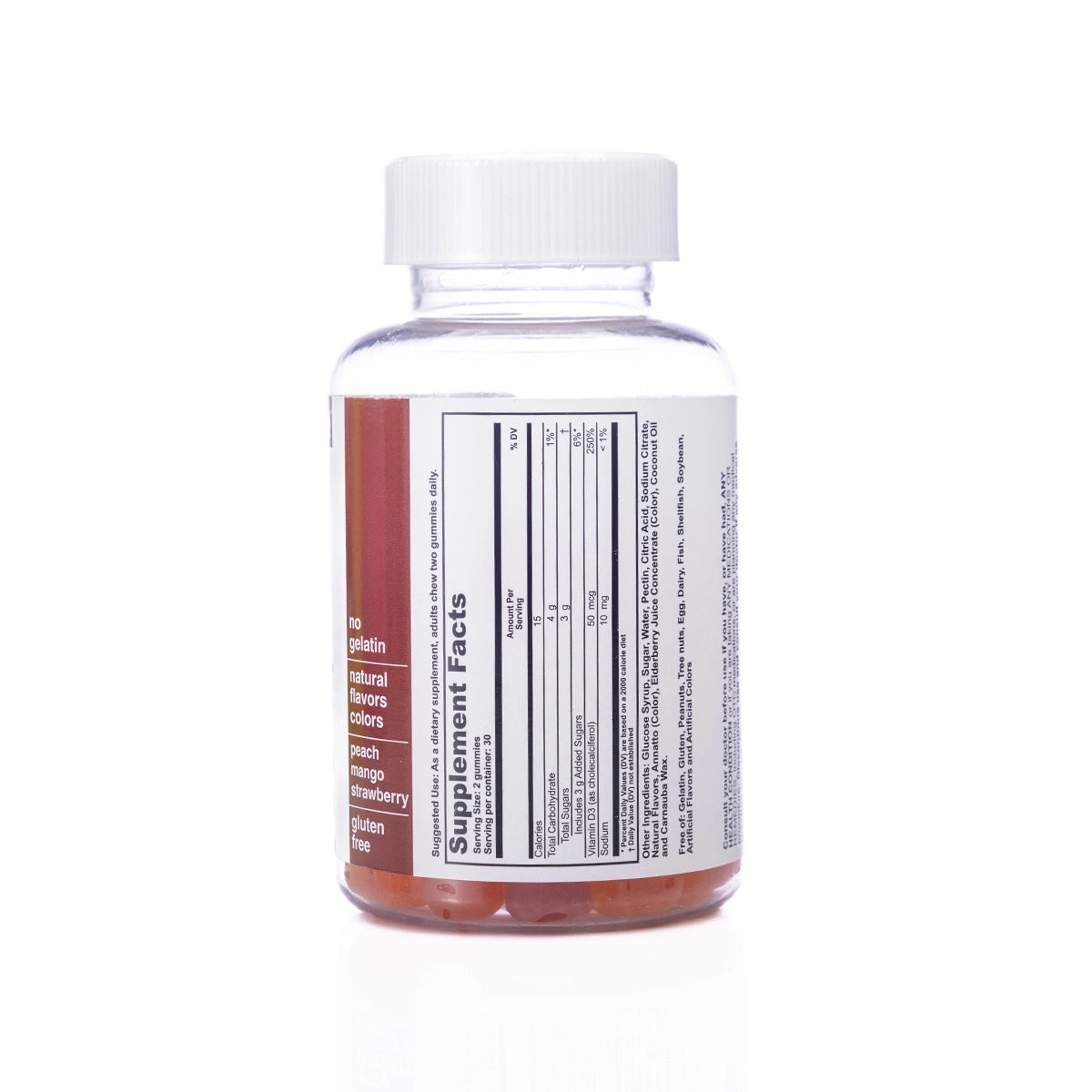TRQ  Adult Gummy Vitamin-D3 60 Gummies