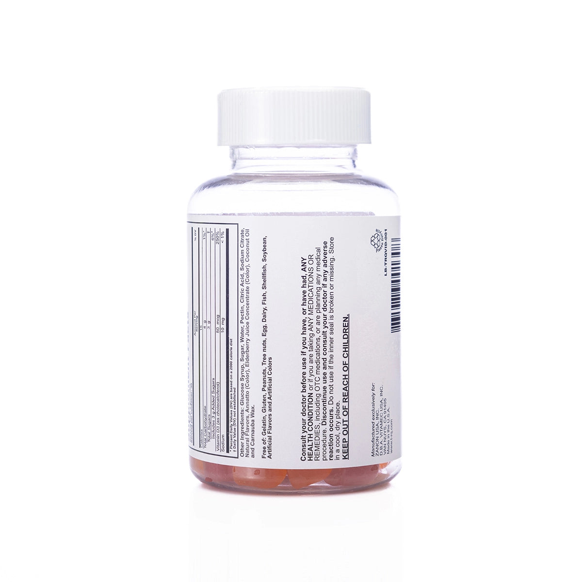 TRQ  Adult Gummy Vitamin-D3 60 Gummies