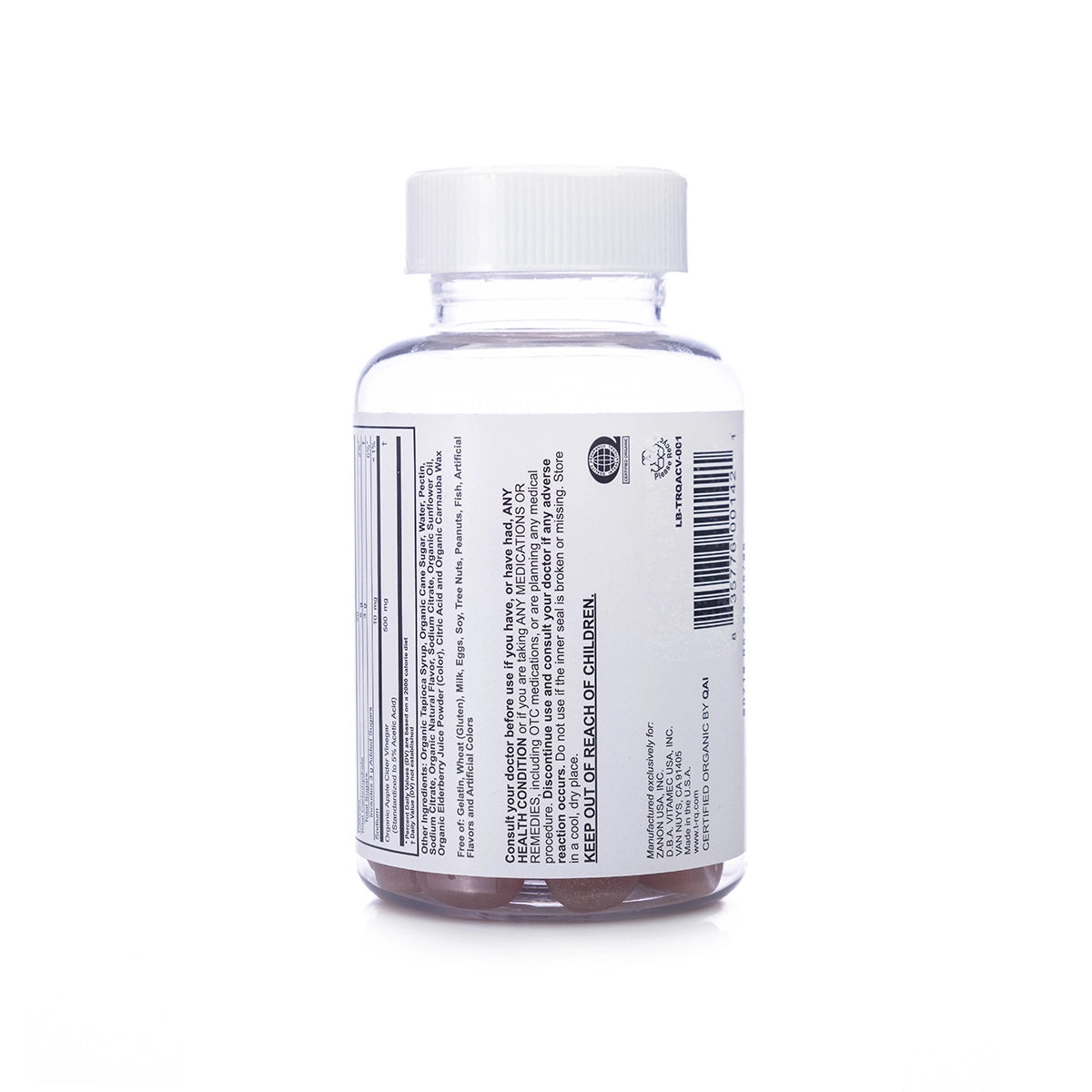 TRQ  Adult Gummy Apple Cider Vinegar 60 Gummies