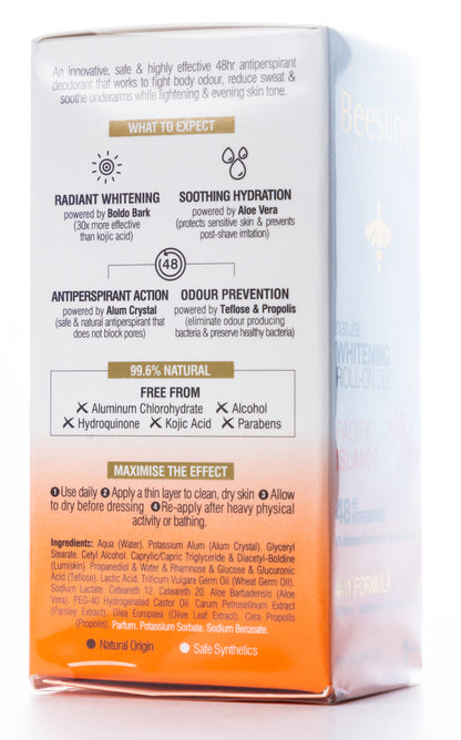 Beesline 48 Hours Whitening Roll On Deo Pacific Islands 50 Ml