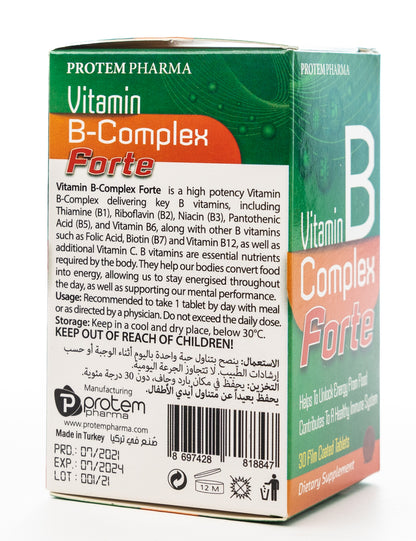 Protem Pharma Vitamin-B Complex Forte 30 Tablets