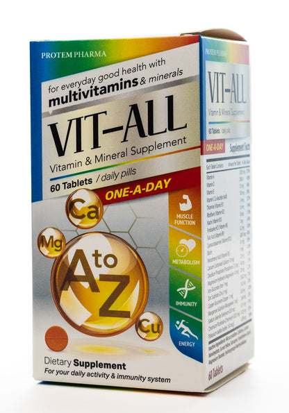 Vit-All One Day Vitamins & Minerals 60 Tablets