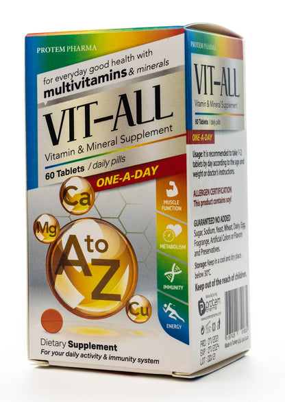 Vit-All One Day Vitamins & Minerals 60 Tablets