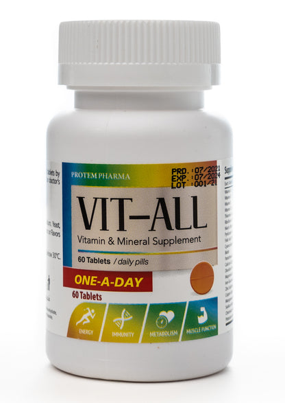 Vit-All One Day Vitamins & Minerals 60 Tablets