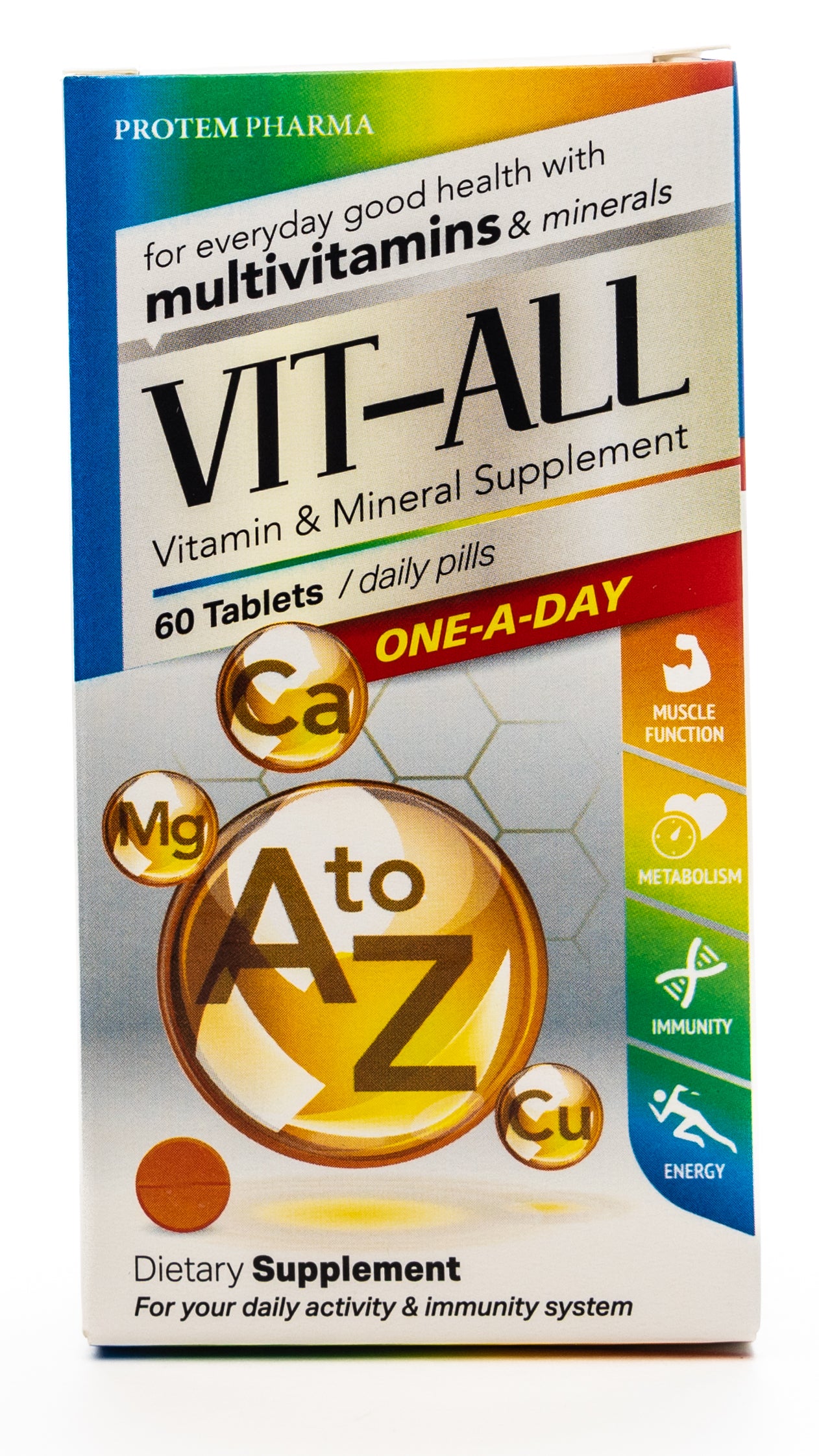 Vit-All One Day Vitamins & Minerals 60 Tablets