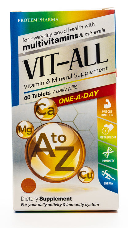 Vit-All One Day Vitamins & Minerals 60 Tablets
