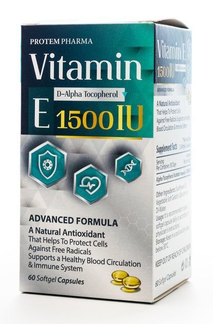 Protem Pharma Vitamin-E 1500 IU 60 Capsules