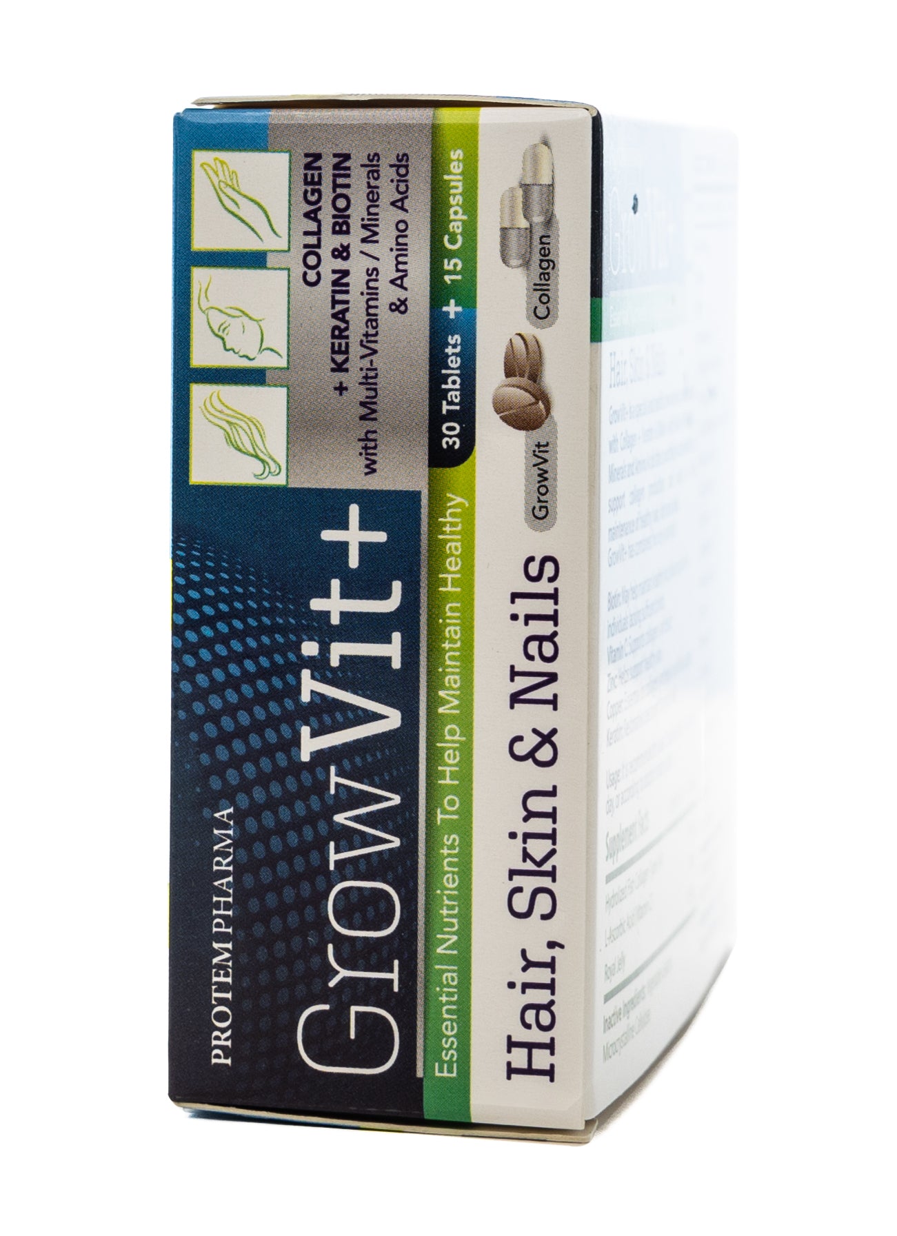 Grow Vit+  Hair, Skin & Nails 30 tablets + 15 capsules