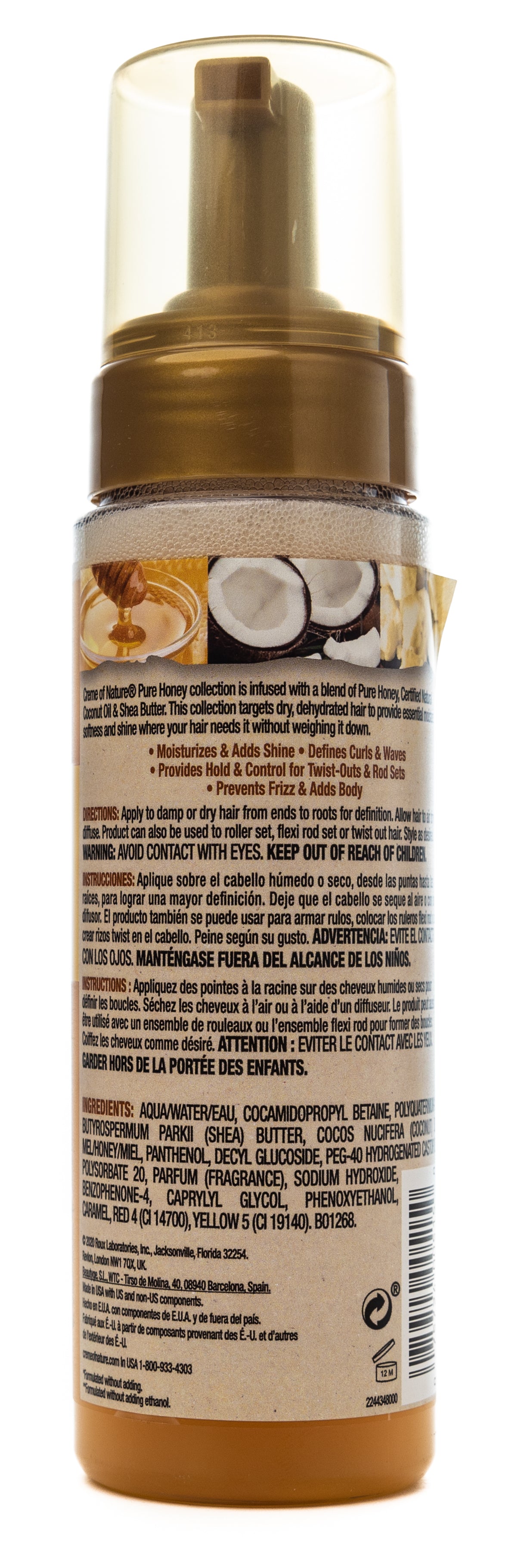 Creme of Nature Pure Honey Moisturizing Defining Mousse Cream 207 Ml