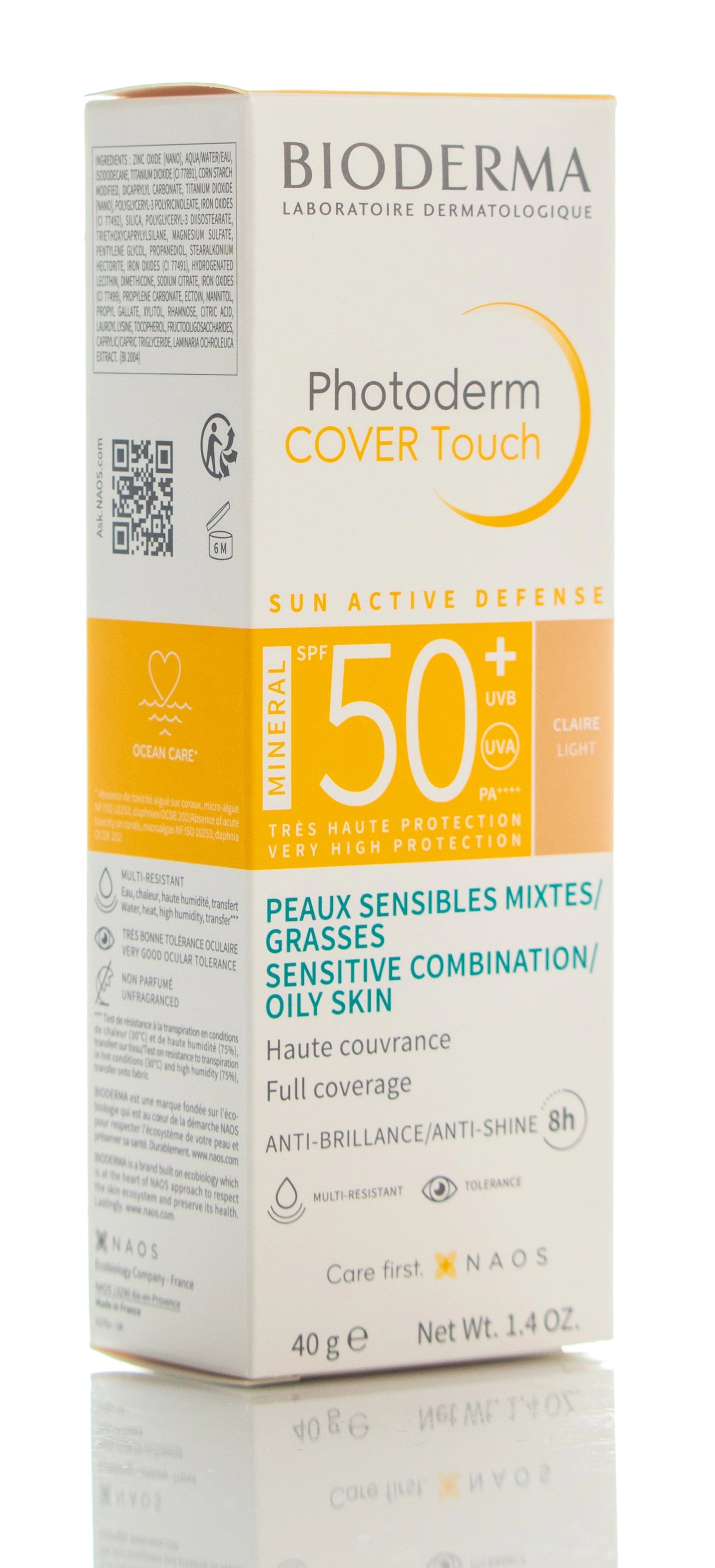 Bioderma Photoderm Cover Touch Mineral SPF50+ (Light) Cream 40 Ml 1+1 Offer Pack