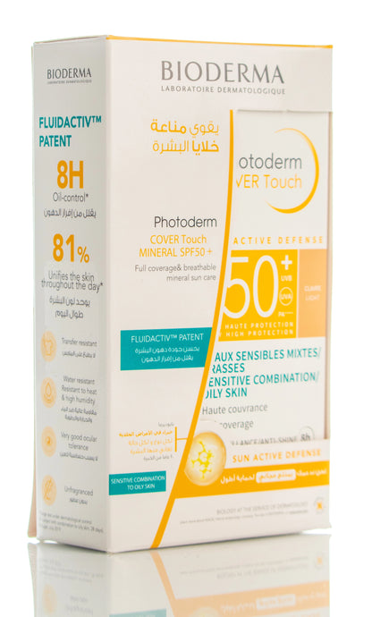 Bioderma Photoderm Cover Touch Mineral SPF50+ (Light) Cream 40 Ml 1+1 Offer Pack
