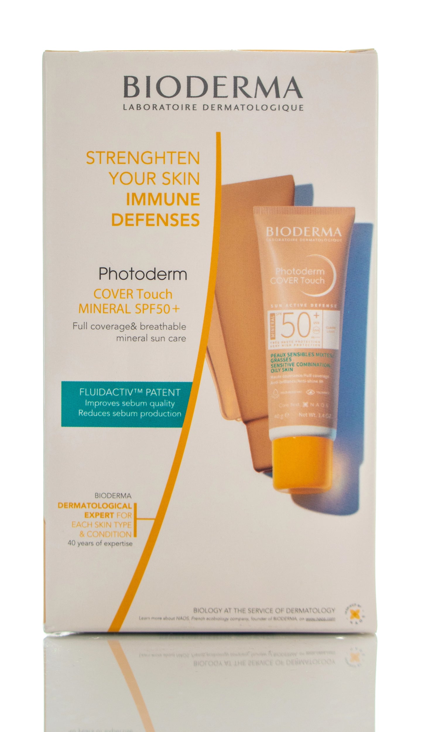 Bioderma Photoderm Cover Touch Mineral SPF50+ (Light) Cream 40 Ml 1+1 Offer Pack