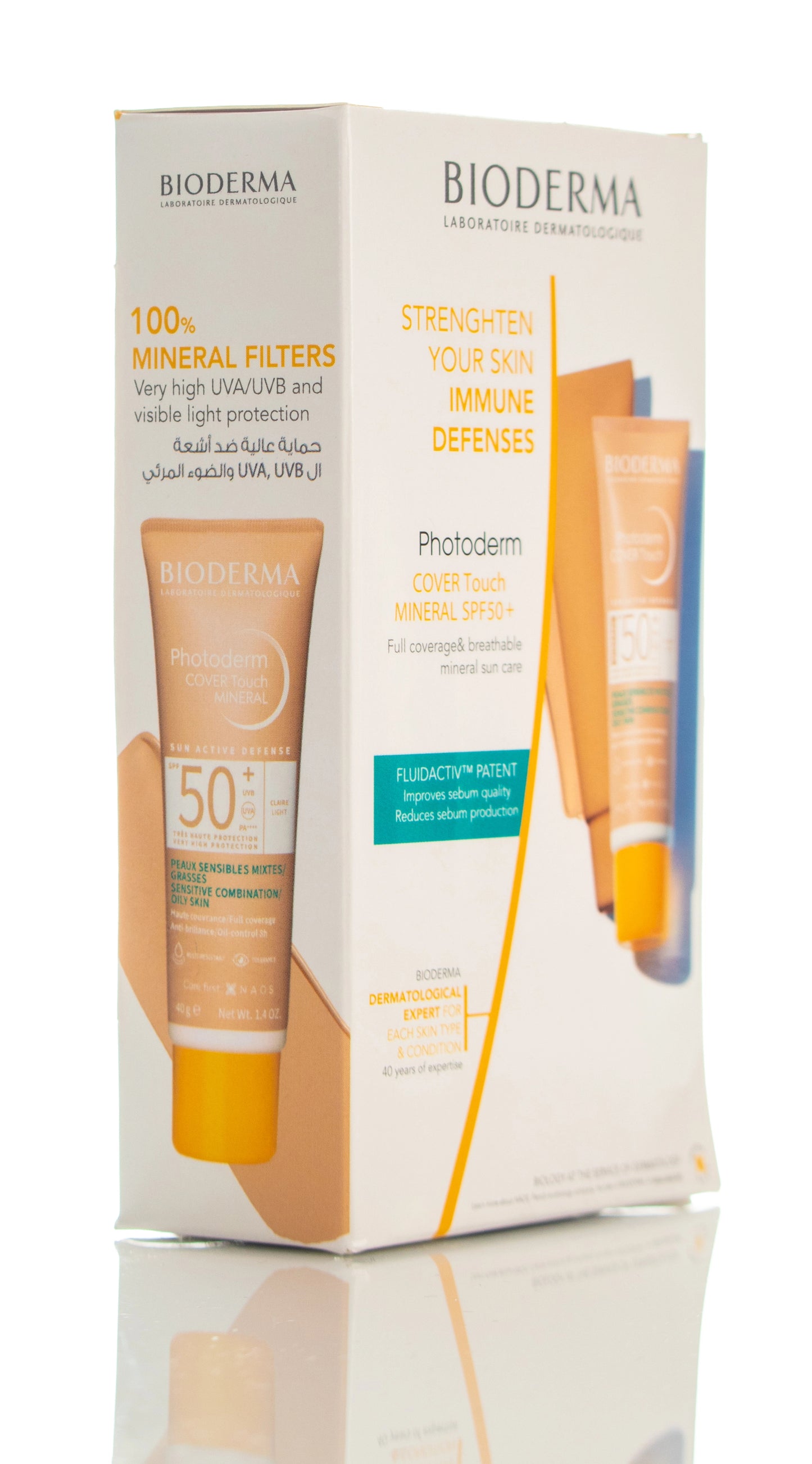 Bioderma Photoderm Cover Touch Mineral SPF50+ (Light) Cream 40 Ml 1+1 Offer Pack