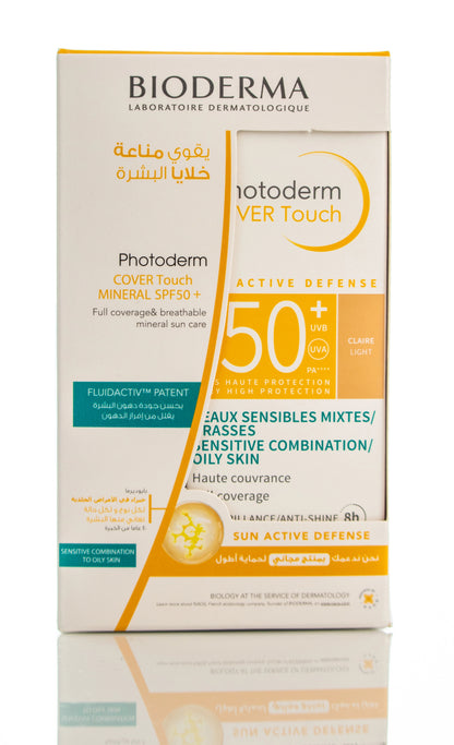 Bioderma Photoderm Cover Touch Mineral SPF50+ (Light) Cream 40 Ml 1+1 Offer Pack