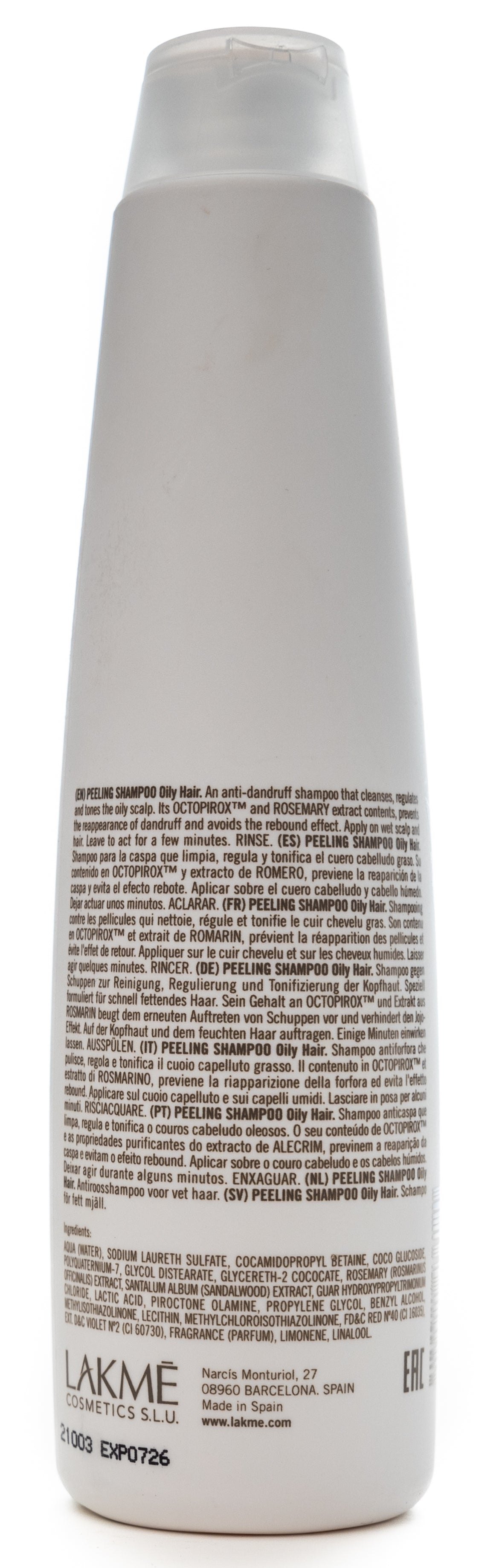 Lakme K.Therapy Peeling [Oily Hair] shampoo 300 Ml