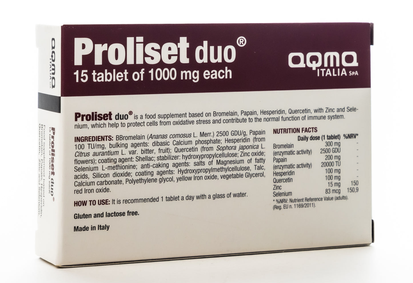 Proliset Duo 1000 mg 15 Tablets