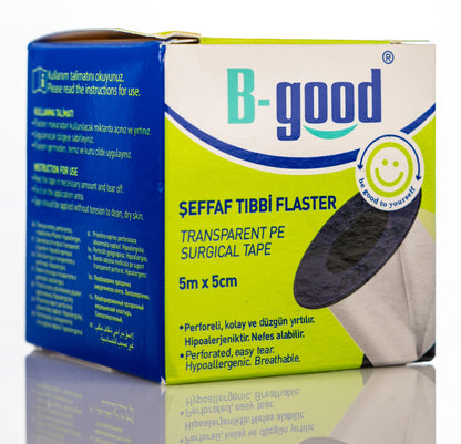 B-Good Transparent Surgical Tape 5Mx5Cm