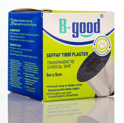 B-Good Transparent Surgical Tape 5Mx5Cm