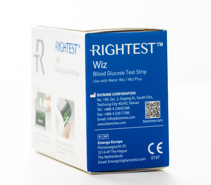 Bionime Wiz Rightest Gluco Strips 50 Pieces