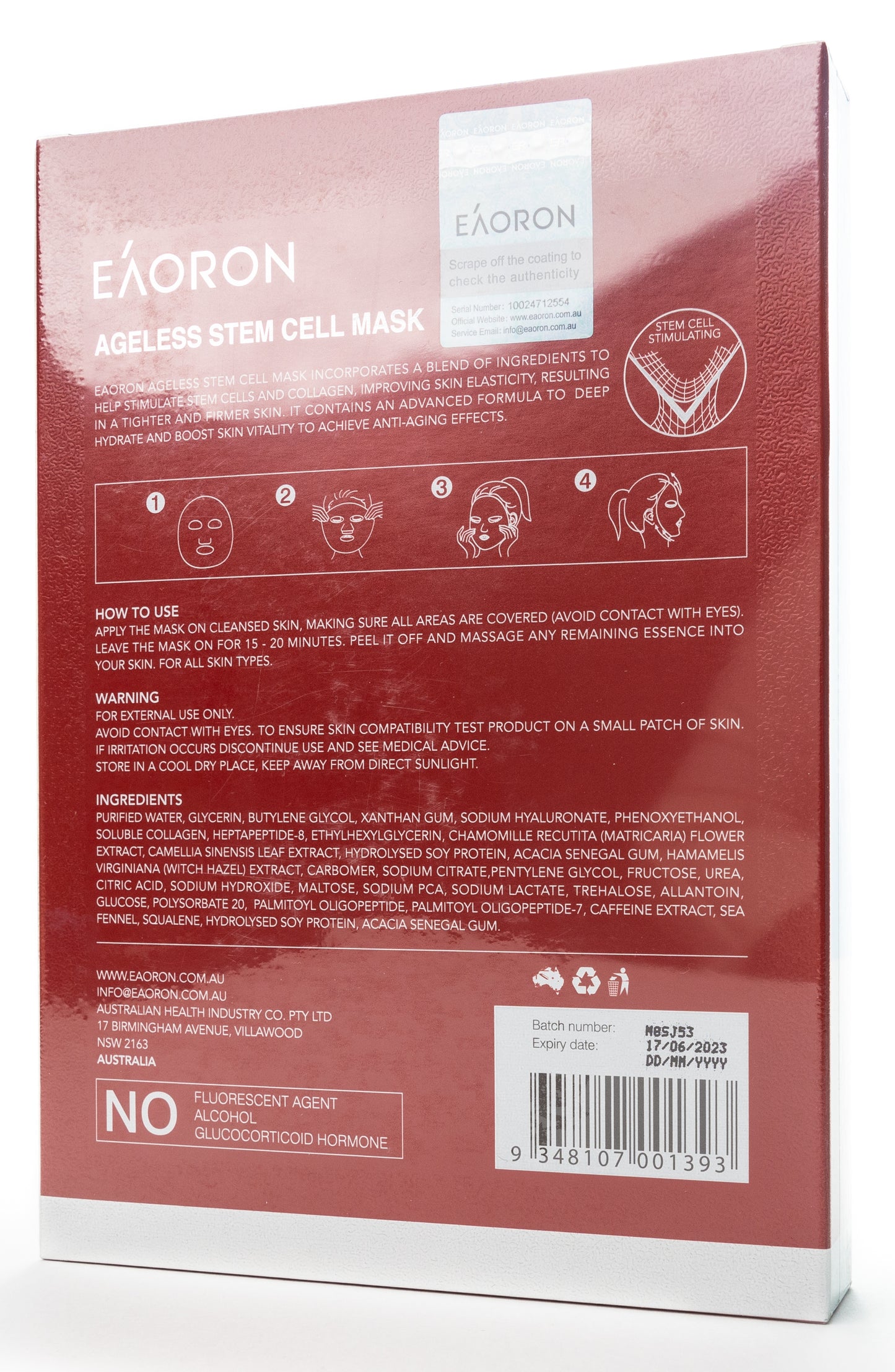 EÁORON Ageless Stem Cell Mask 5X25 Ml