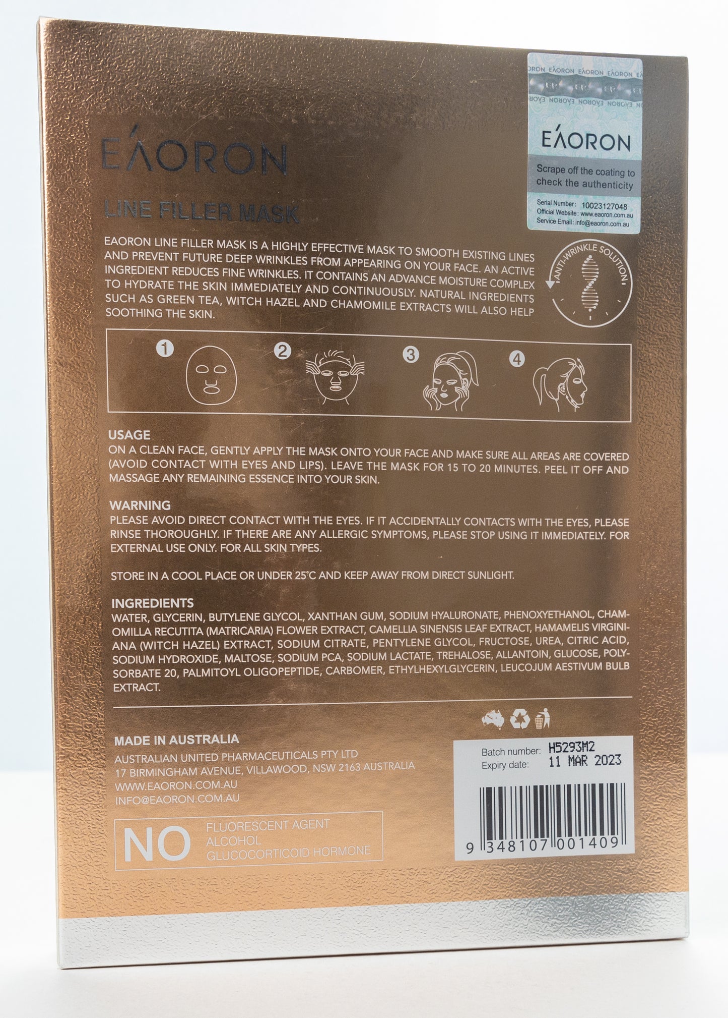 EÁORON Line Filler Mask 5X25 Ml
