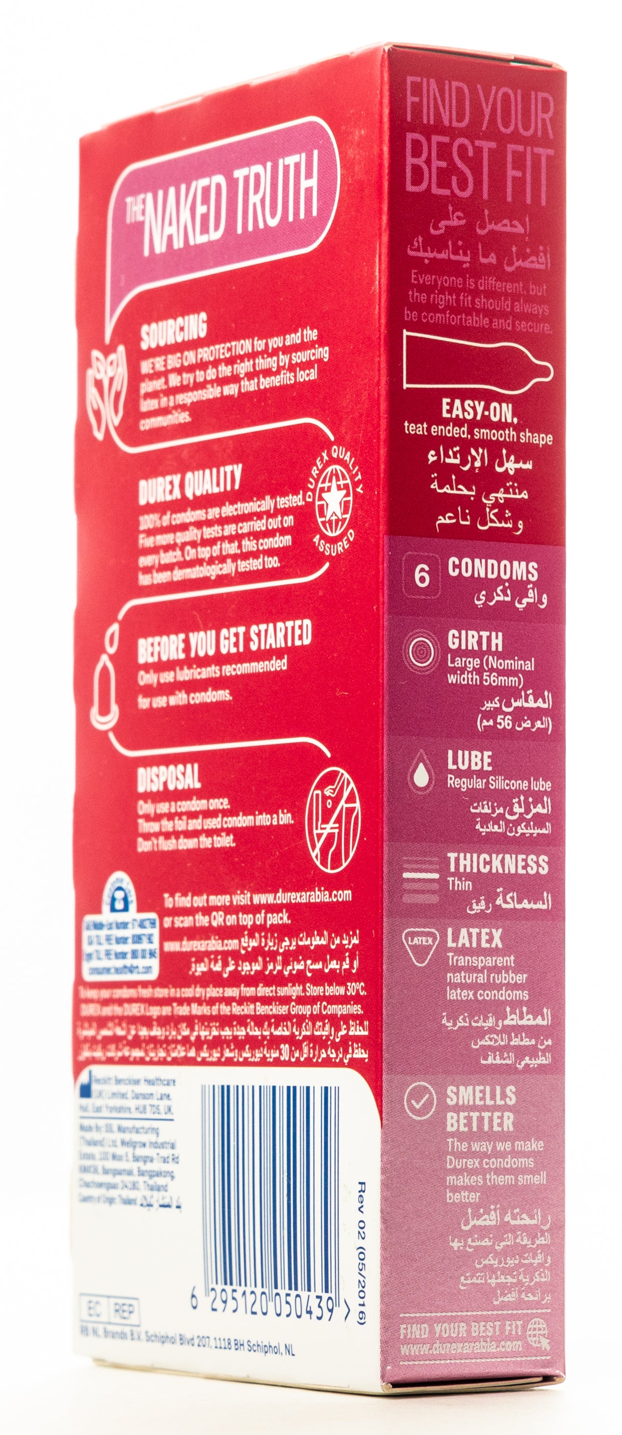 Durex Condom Feel Thin 6 Pieces