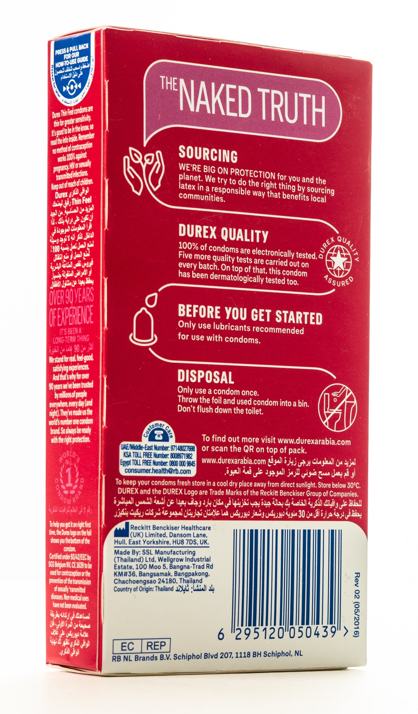 Durex Condom Feel Thin 6 Pieces
