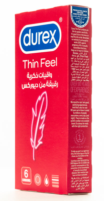 Durex Condom Feel Thin 6 Pieces
