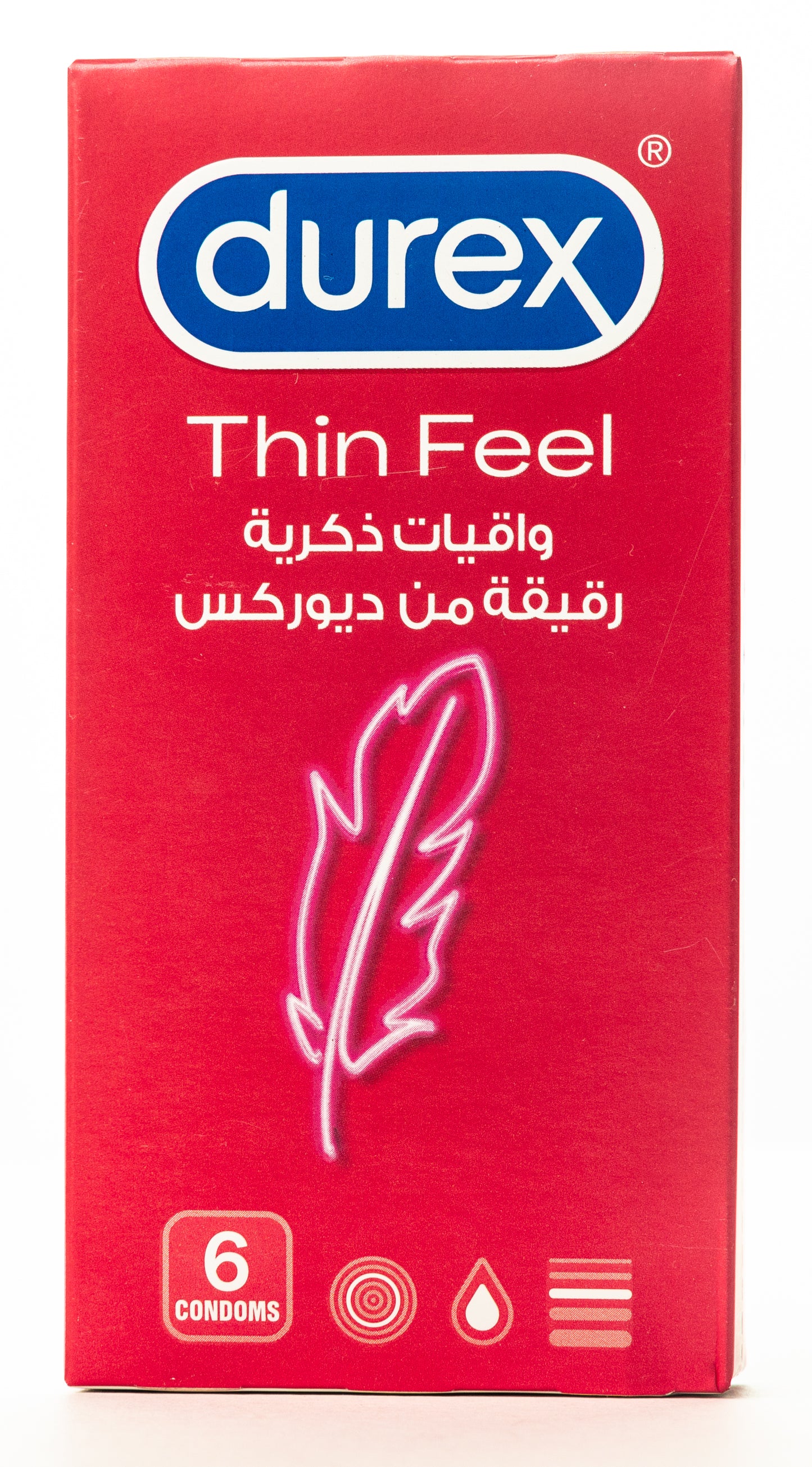 Durex Condom Feel Thin 6 Pieces