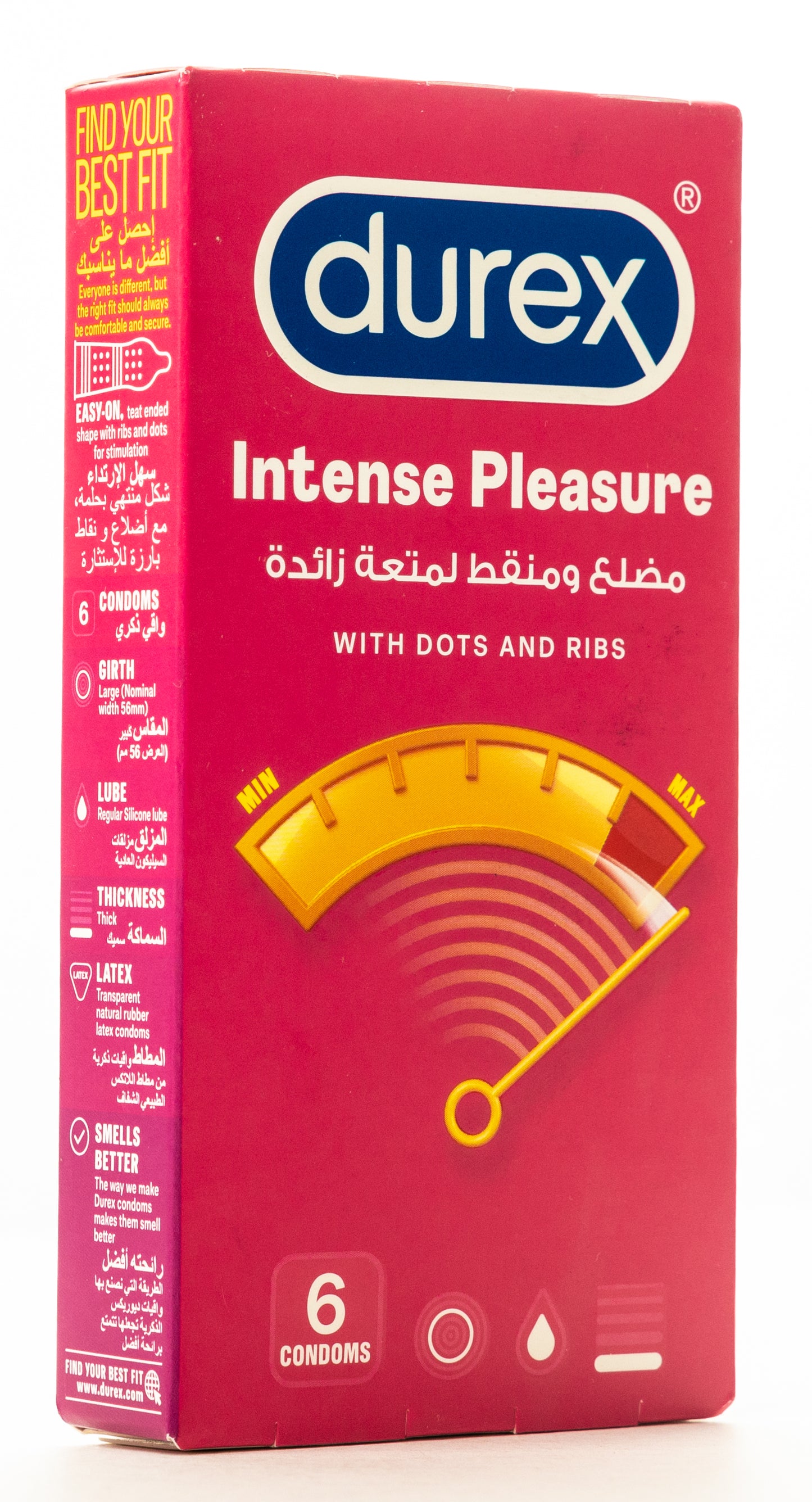 Durex Condom Intense Pleasure 6 Pieces