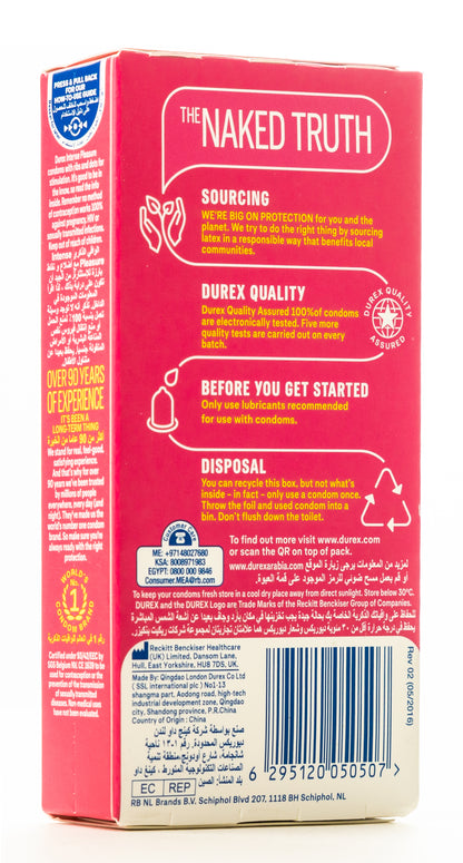 Durex Condom Intense Pleasure 6 Pieces