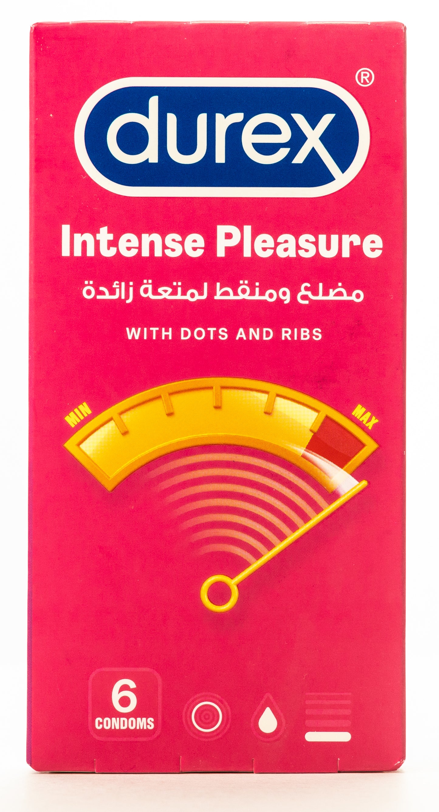 Durex Condom Intense Pleasure 6 Pieces