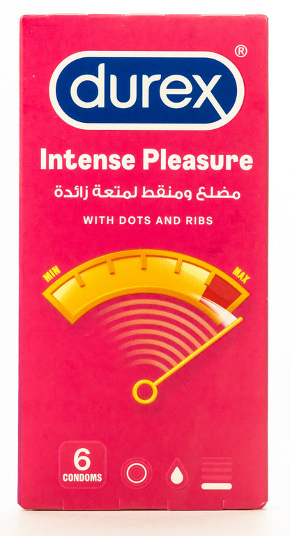 Durex Condom Intense Pleasure 6 Pieces