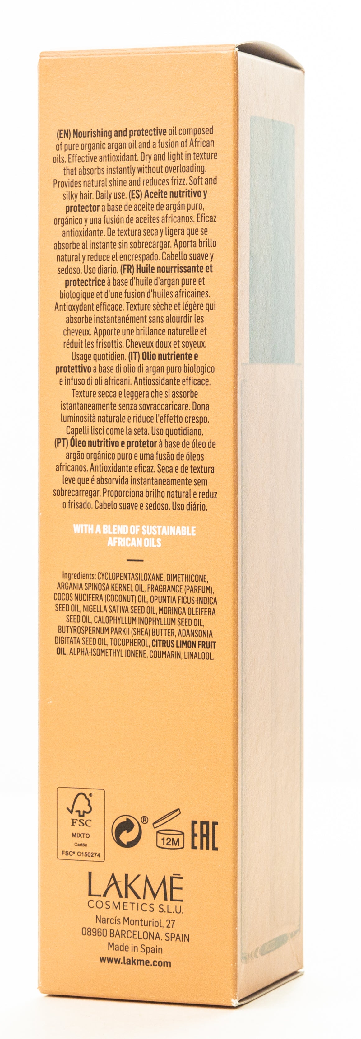 Lakme Teknia Argan Oil Dry 125 Ml