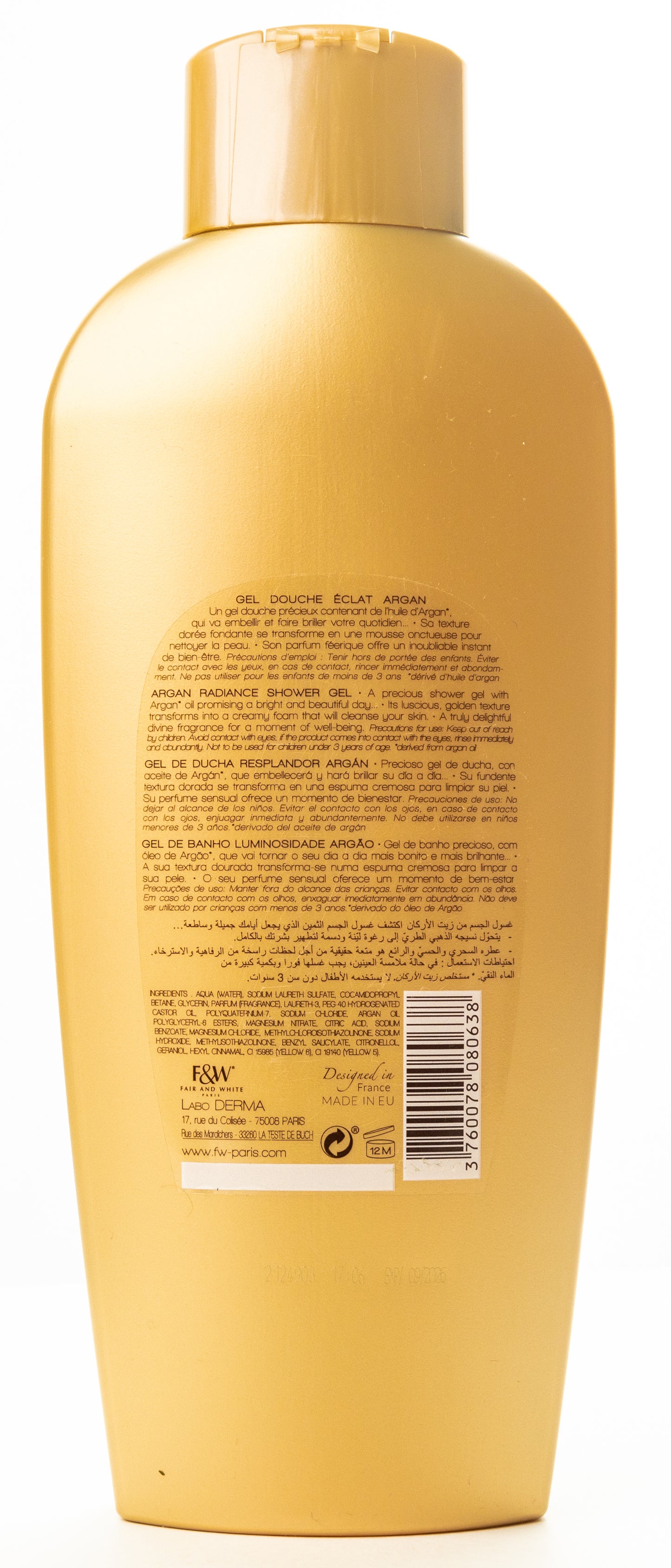 Fair And White Gold 1 Ultimate Prepare Argan Radiance Shower Gel 1000 Ml