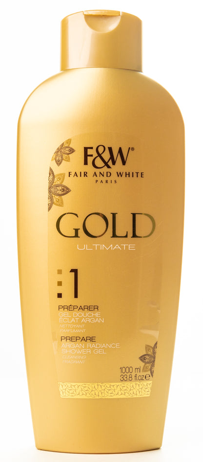 Fair And White Gold 1 Ultimate Prepare Argan Radiance Shower Gel 1000 Ml