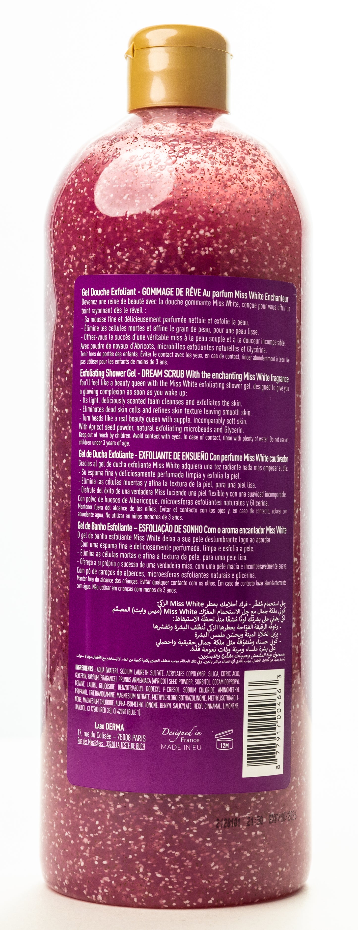 Fair And White Miss White Dream Scrub Exfoliating Shower Gel 940 Ml