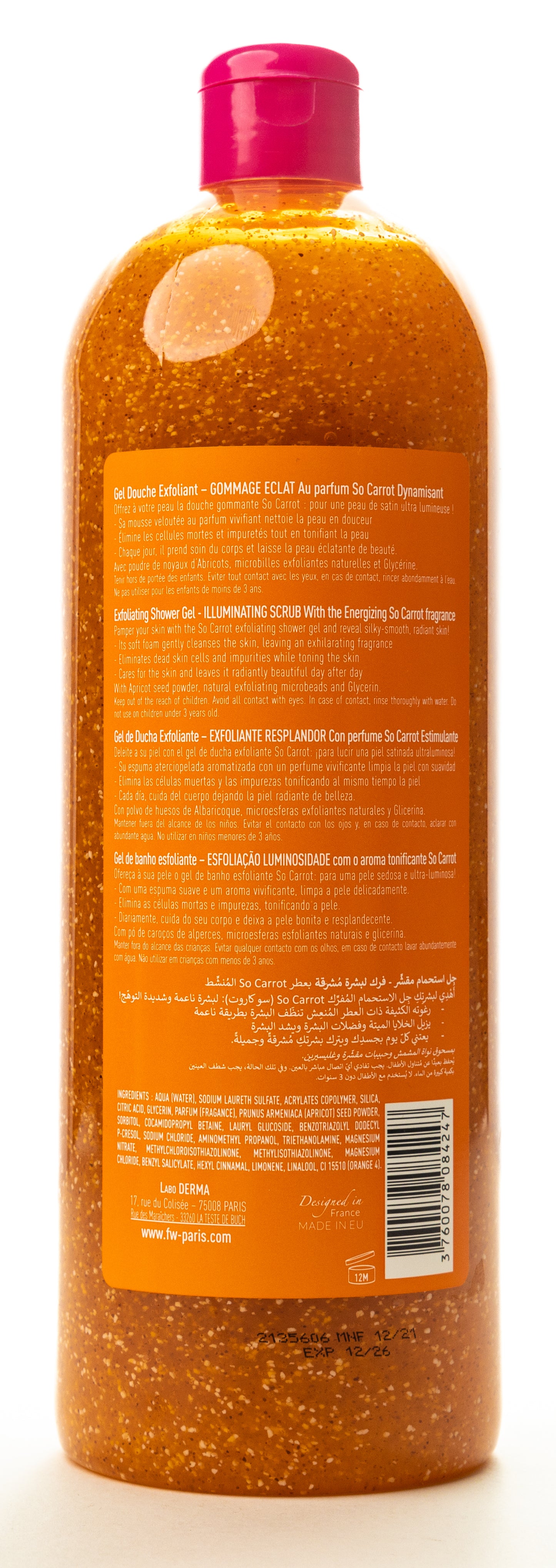 Fair And White So Carrot Exfoliating Illuminating Shower Gel 940 Ml