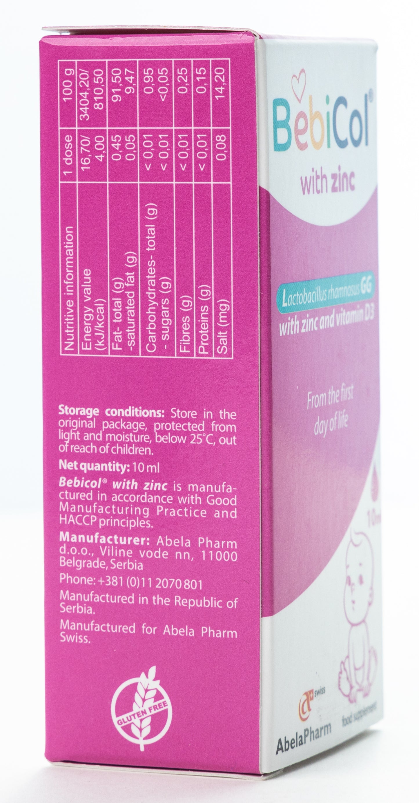 Bebicol With Zinc Drops 10 Ml