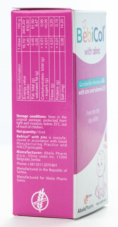 Bebicol With Zinc Drops 10 Ml
