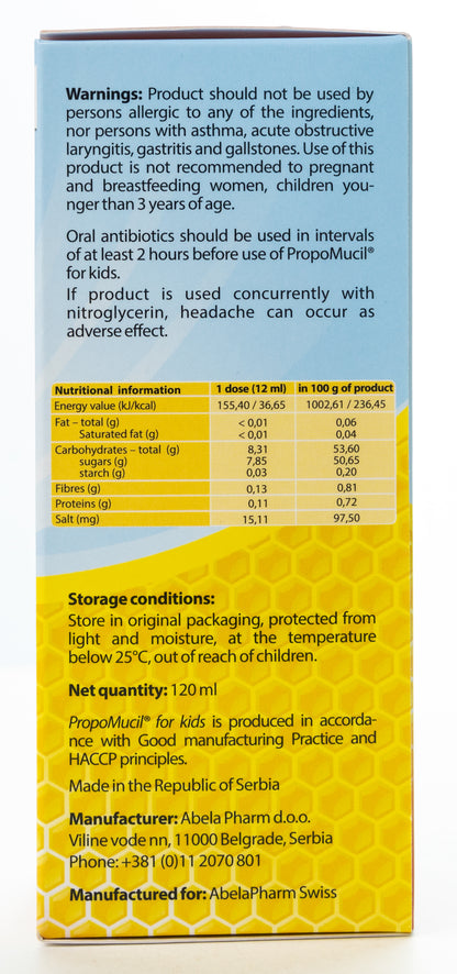 Propomucil For Kids Cough Syrup 120Ml