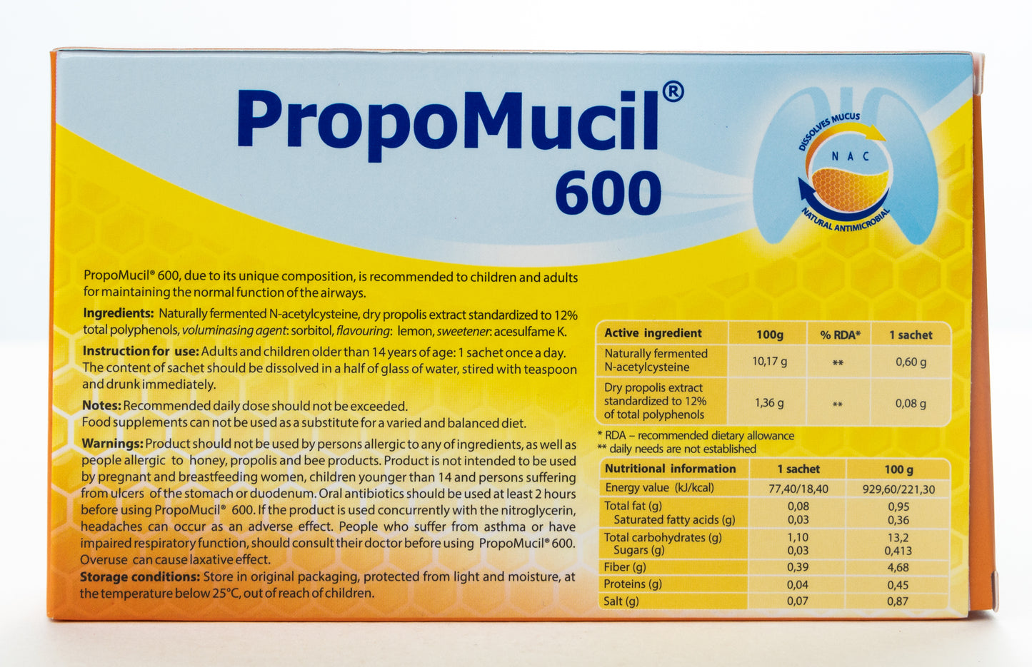 Propomucil 600 [Lemon] 5 Sachet