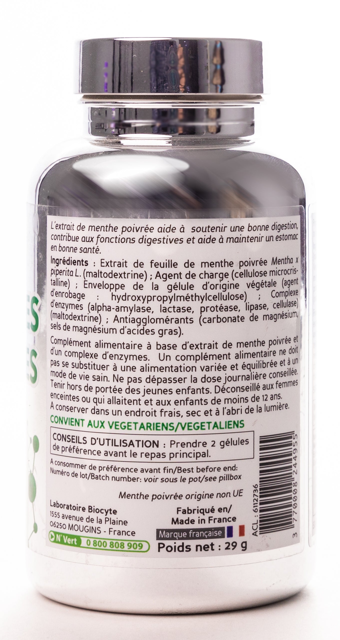 Biocyte 5 Enzymes Digestives 60 Capsule