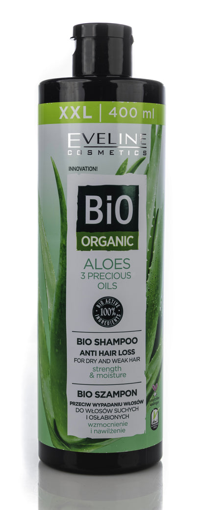 Eveline Bio Organic Aloe + 3 Precious Oils Anti Hair Loss Shampoo 400 Ml